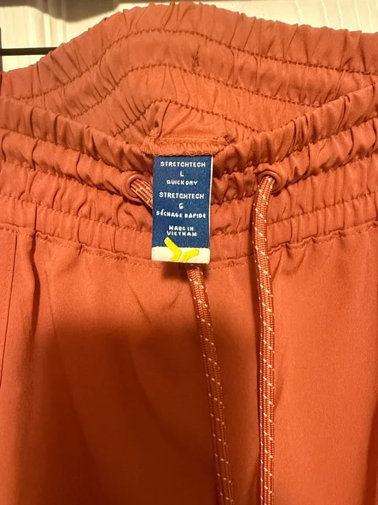 Men's Rust Drawstring Jogger Pants - Picture 3 of 7